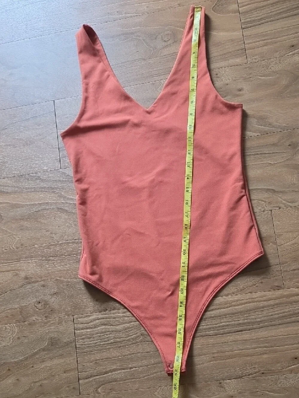Abercrombie & Fitch Coral V-Neck Bodysuit